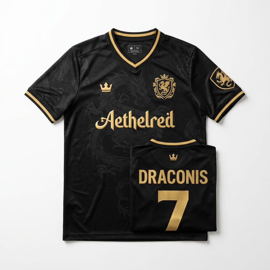 MAILLOT DRAGON ÉDITION NOIRE & OR